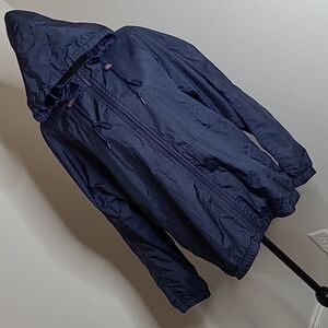Cabin Creek sz M navy hoodie wind breaker